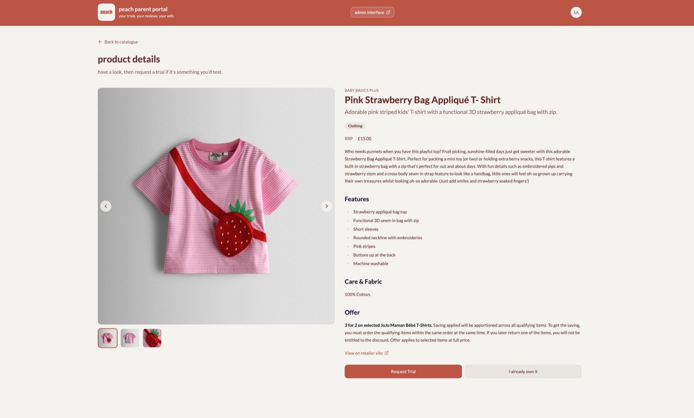 The Peach review platform